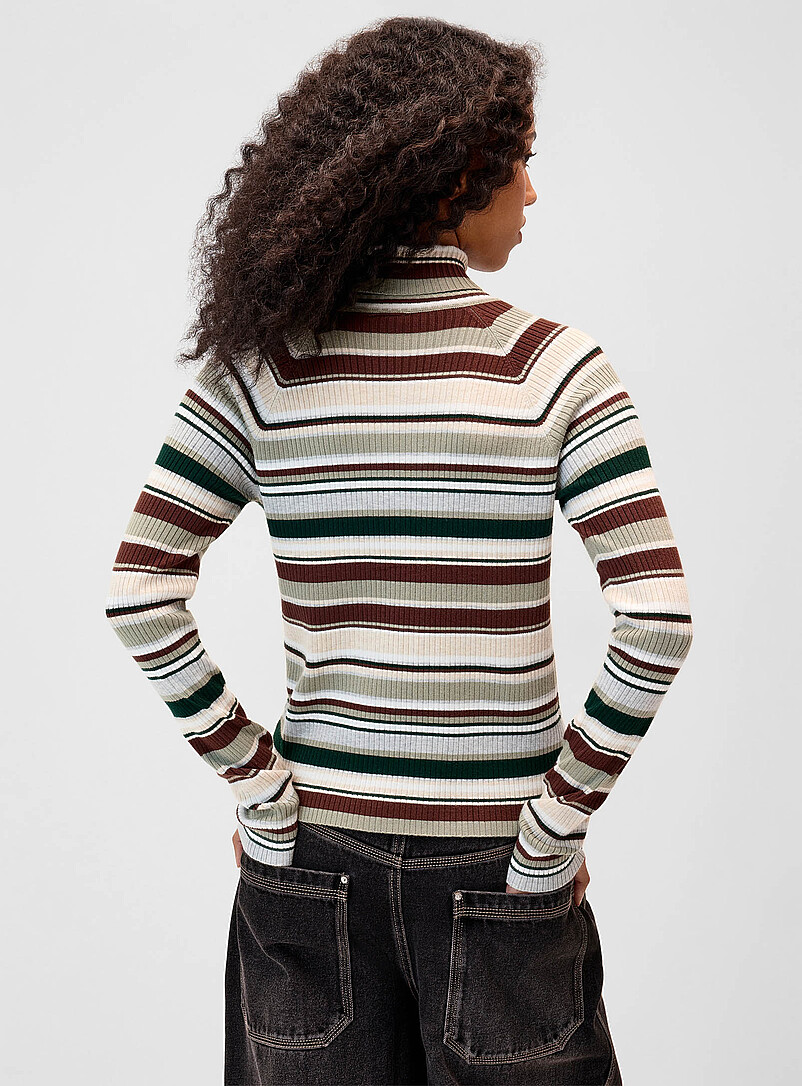 Mixed stripe turtleneck sweater product image 3