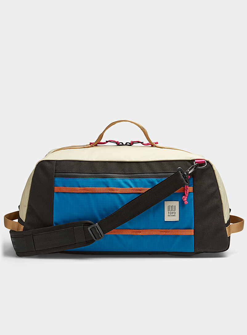 Topo Designs Patterned White Mountain duffle bag for men