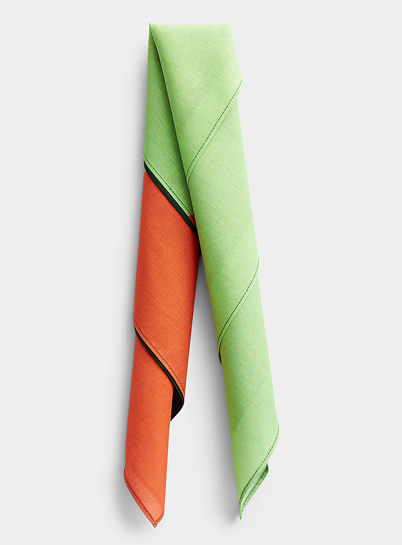 Topo Designs Patterned Green Geo print bandana scarf for men