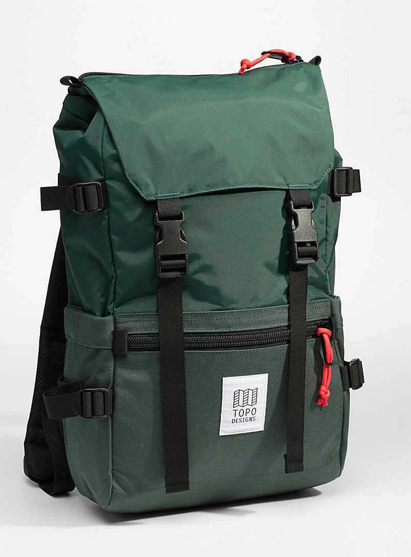 Topo Designs: Le sac à dos Rover Classic Vert foncé-mousse-olive pour homme