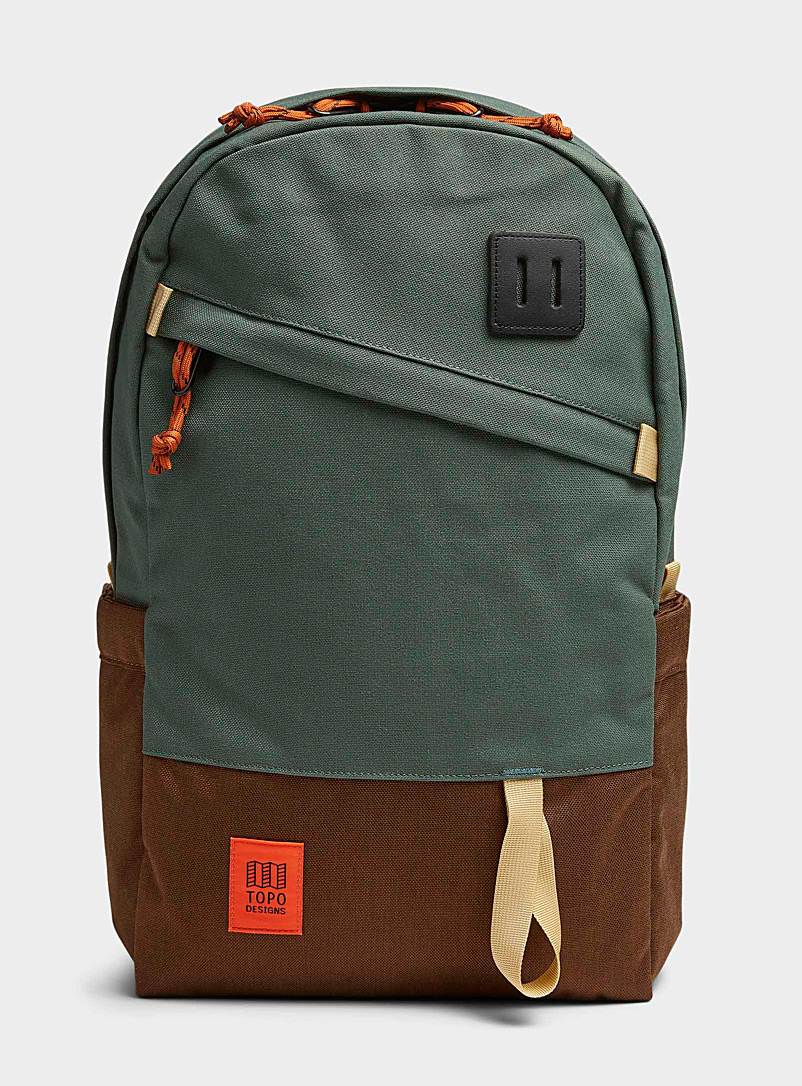 Topo Designs: Le sac à dos Daypack Classic Vert à motifs pour homme