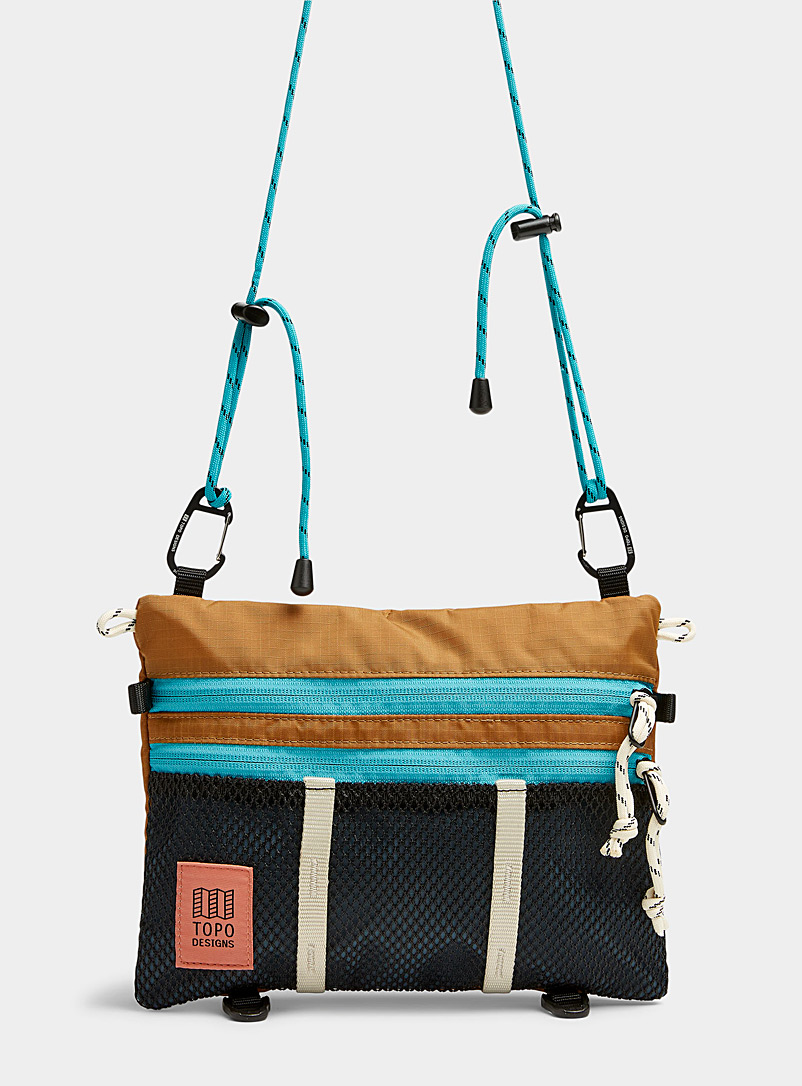 Topo Designs: Le sac bandoulière Mountain accessory Bleu à motifs pour homme