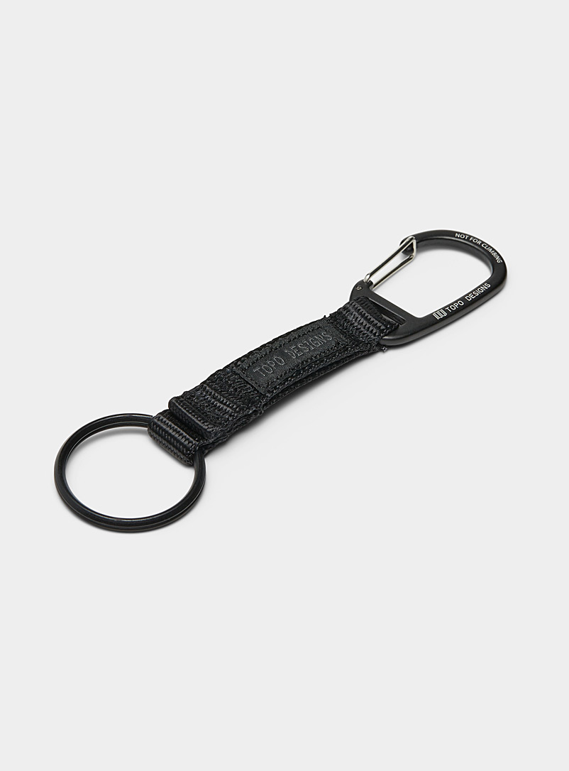 Topo Designs Black Colourful key ring for men