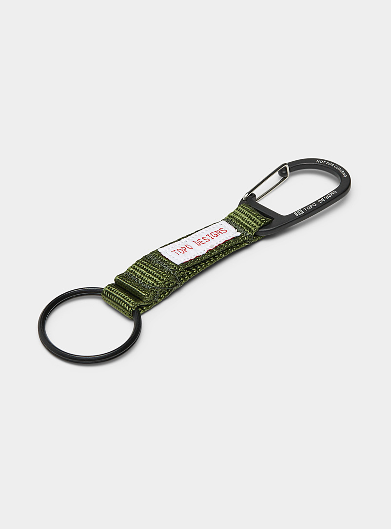 Topo Designs Mossy Green Colourful key ring for men