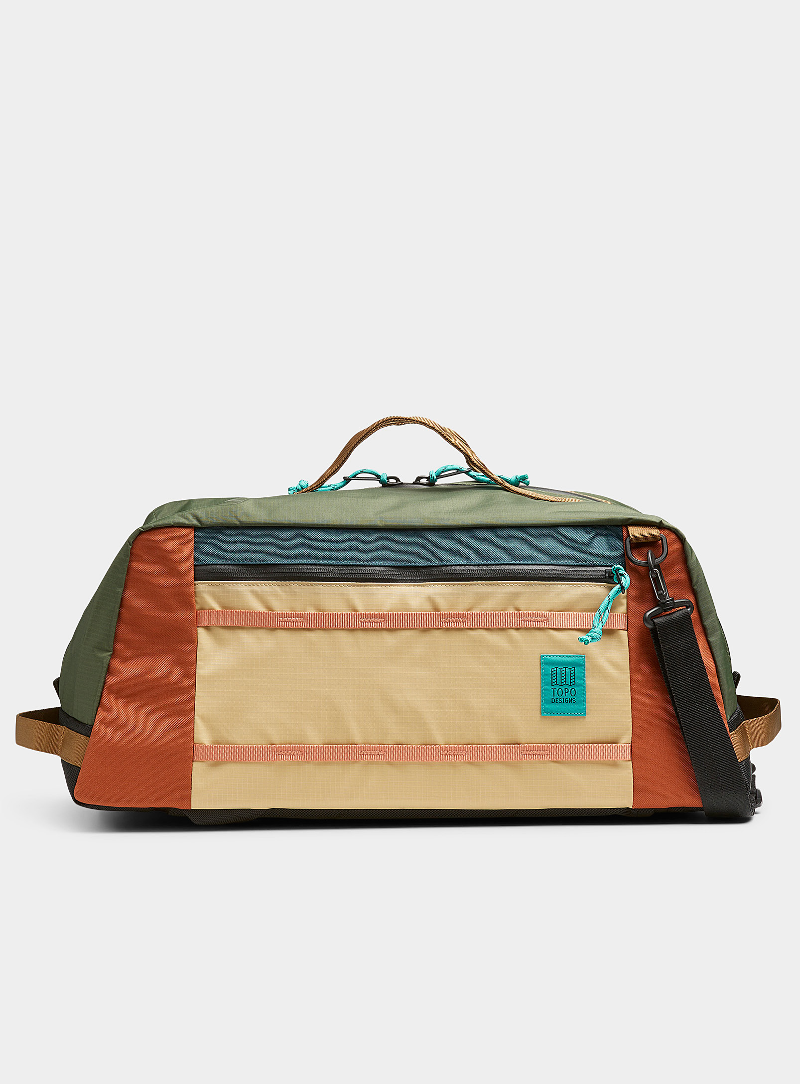 Topo Designs Mountain Duffle Bag In Ivory/cream Beige