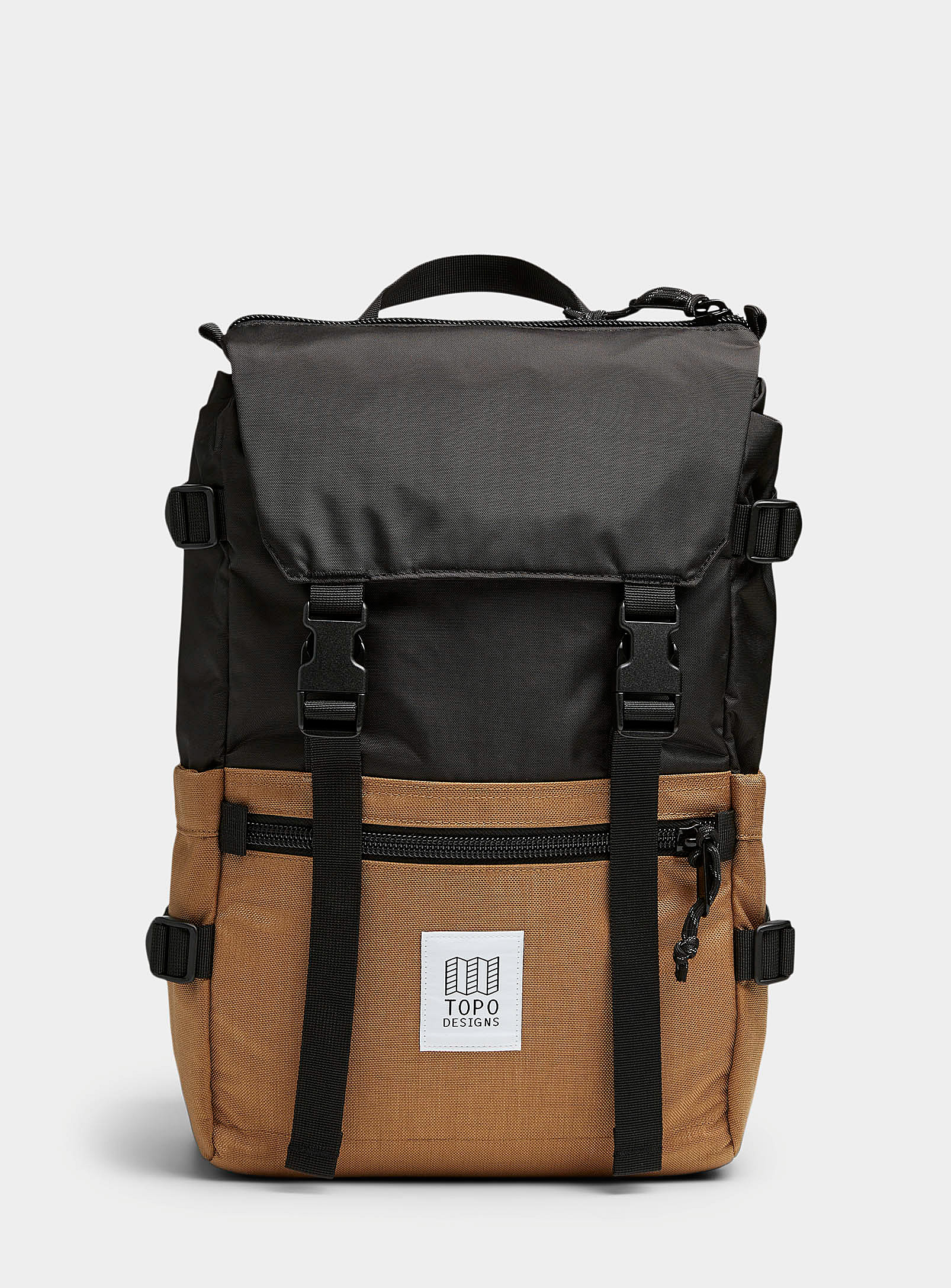 Topo Designs Rover Recycled Canvas Backpack In Brown