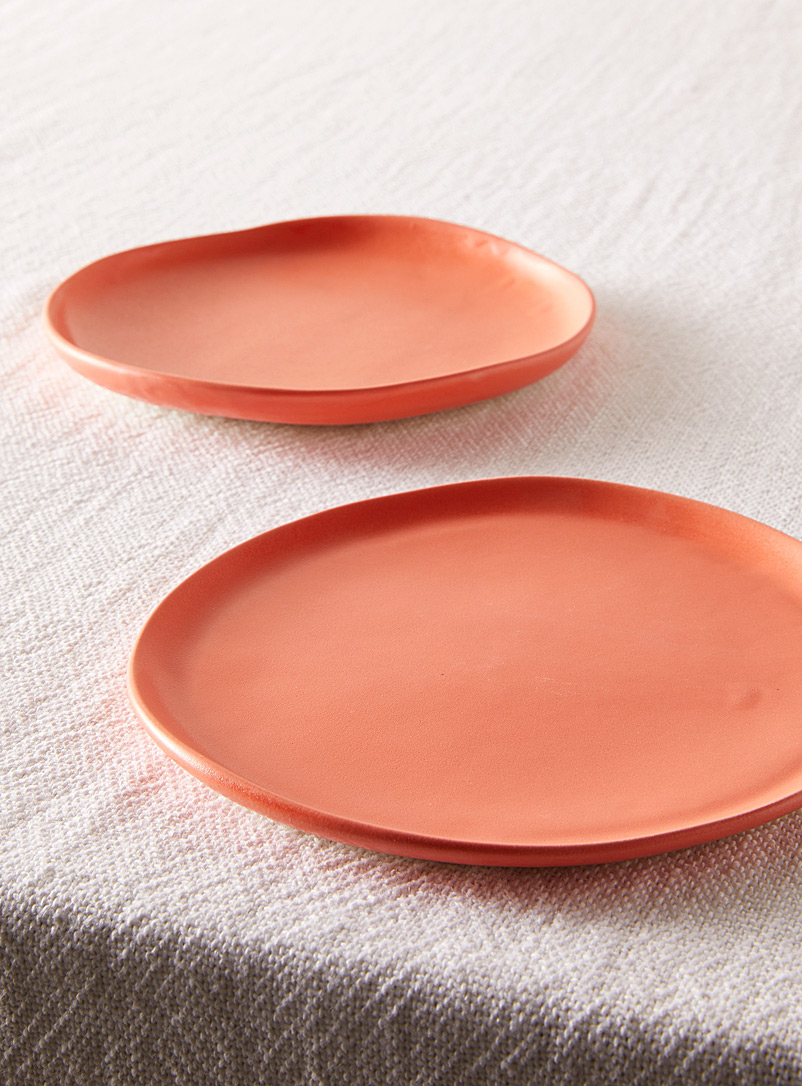 Atelier Make Pink Satiny porcelain salad plate