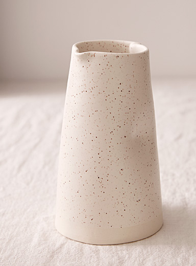 Satiny porcelain carafe
