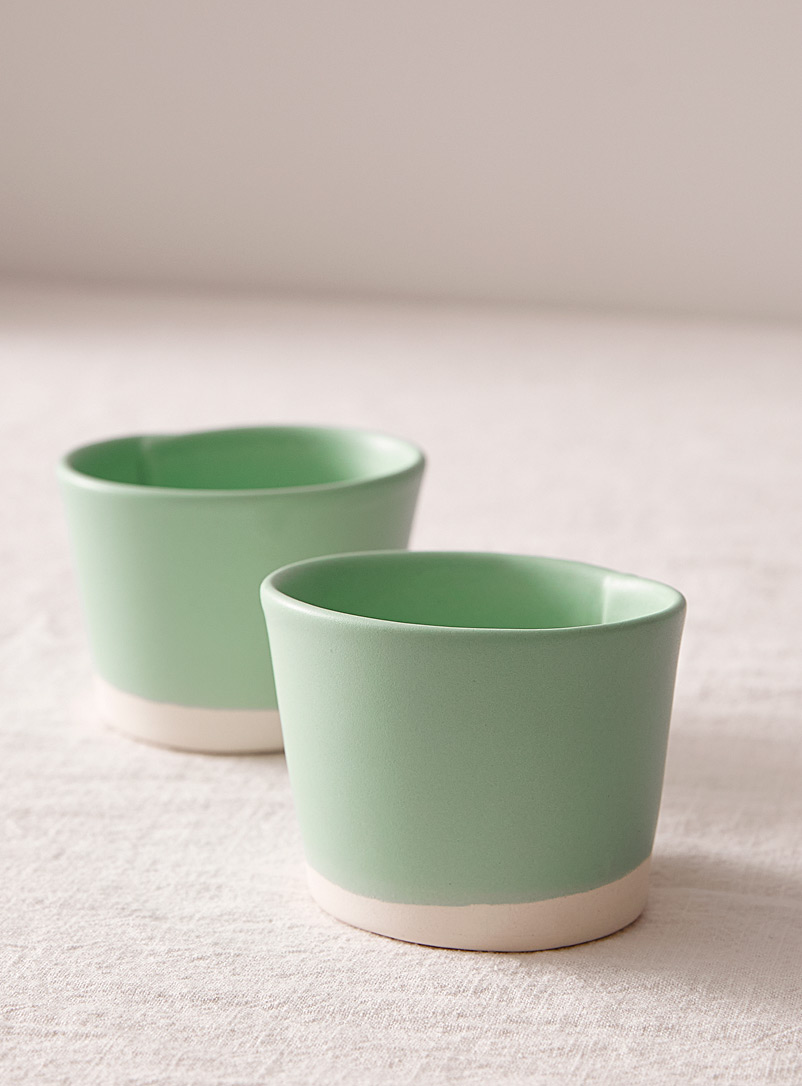 Atelier Make Teal Small satiny tumblers Set of 2
