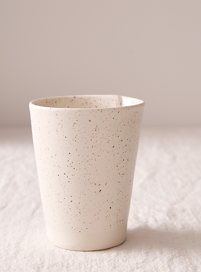 Atelier Make White Large satiny porcelain glass