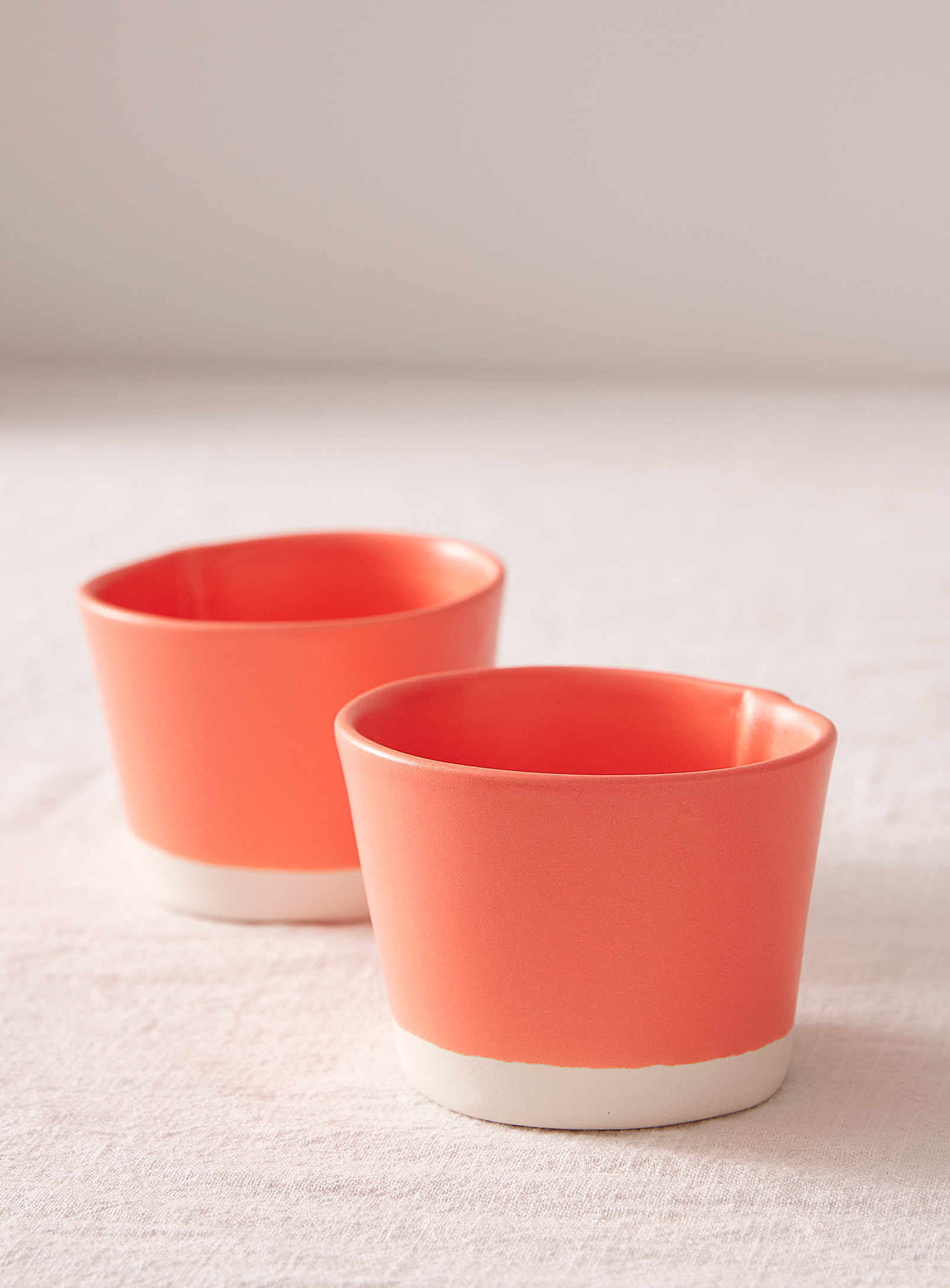 Atelier Make Small Satiny Tumblers Set Of 2 In Pink