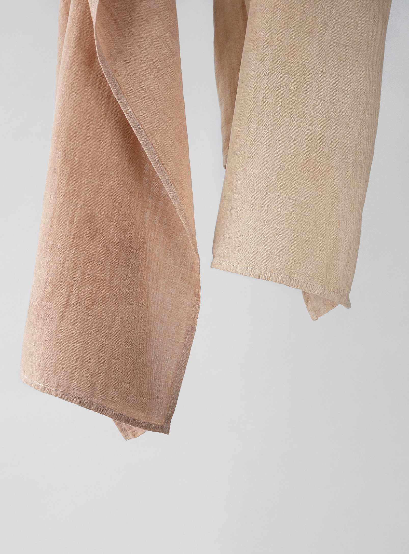 La Petite Leonne Plant-coloured Organic Cotton Tea Towels Set Of 2 In Neutral