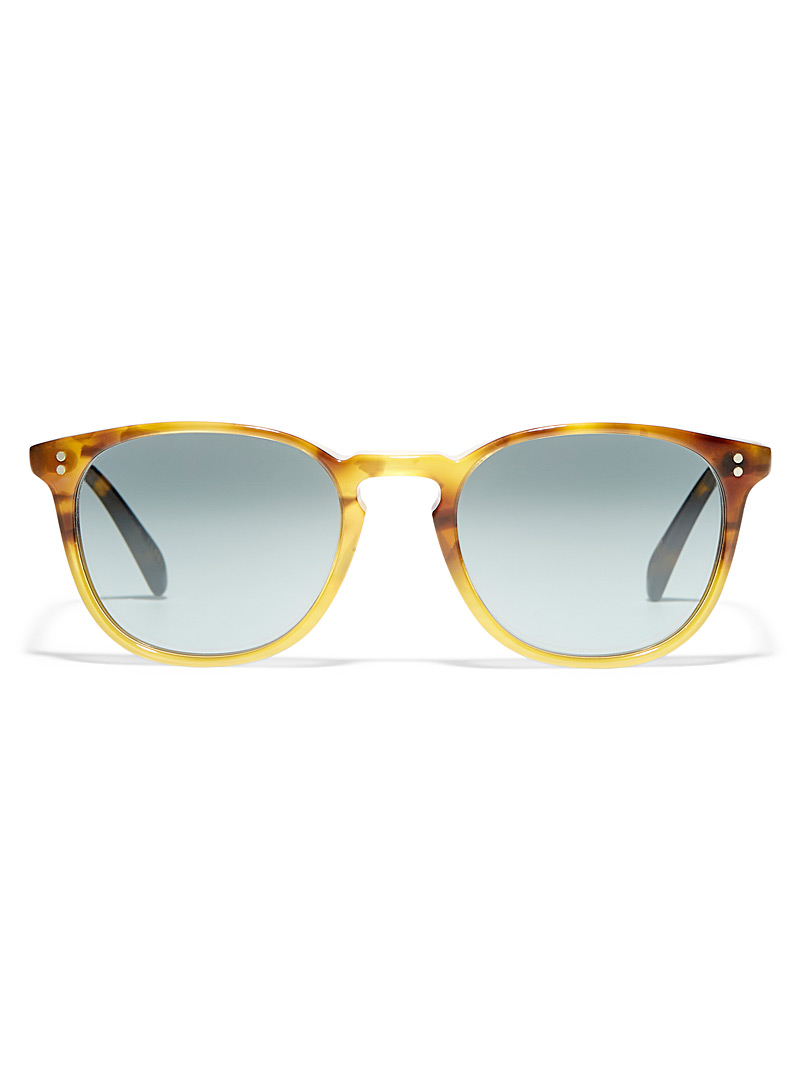 OLIVER PEOPLES: Les lunettes de soleil Finley Brun pâle-taupe pour femme