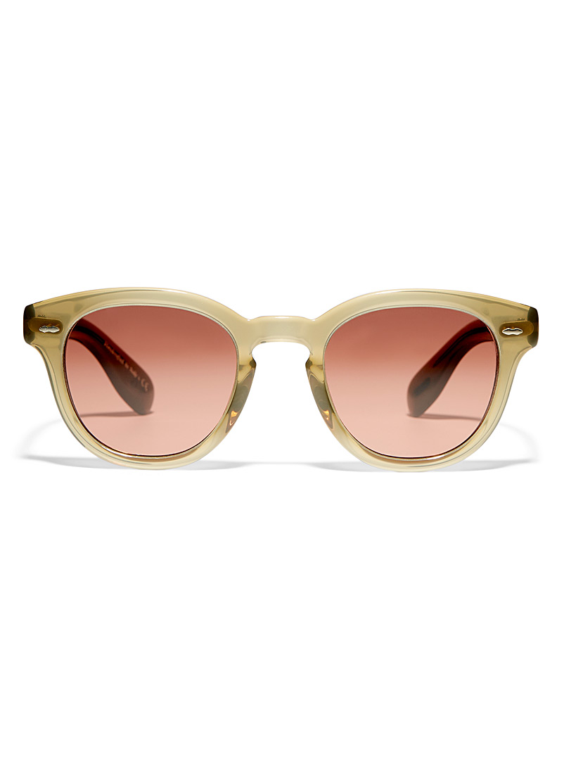 OLIVER PEOPLES: Les lunettes de soleil Cary Grant Écru/Lin pour femme