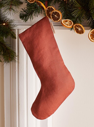 Pure linen Christmas stocking <b>Christmas Collection</b>