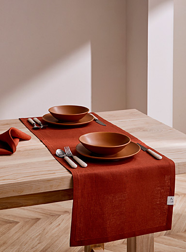 Confetti Mill Ecru/Linen Pure linen elegance table runner