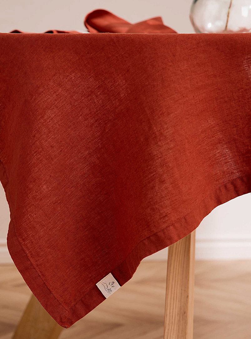 Confetti Mill: La nappe pur lin Rouge