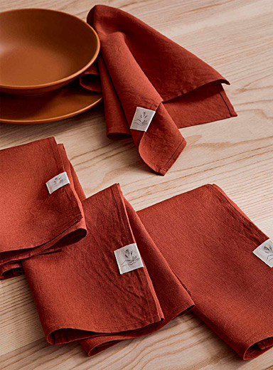 Natural linen napkins Set of 4