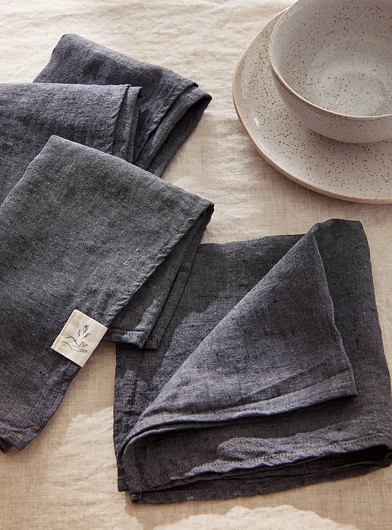 Natural Linen Napkins Set Of 4