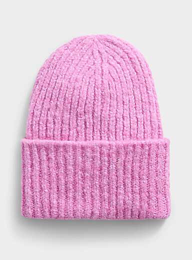 Ribbed chunky knit tuque <b>Exclusive collection from Italy</b>