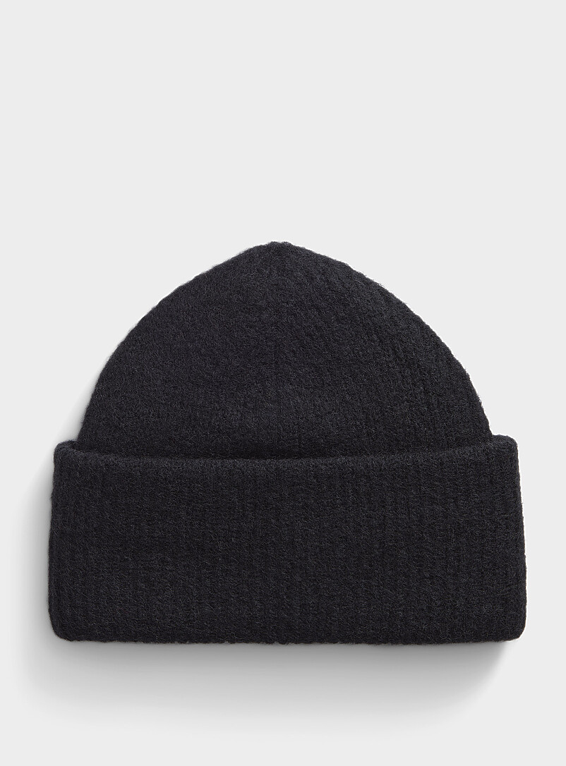 帽子 FUMIKA UCHIDA MOHAIR ALPACA BLEND BEANIE Wide-cuff wool and alpaca tuque Exclusive collection from Italy