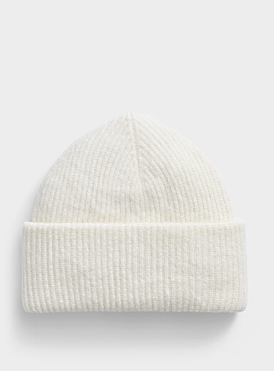 Wide-cuff wool and alpaca tuque <b>Exclusive collection from Italy</b>