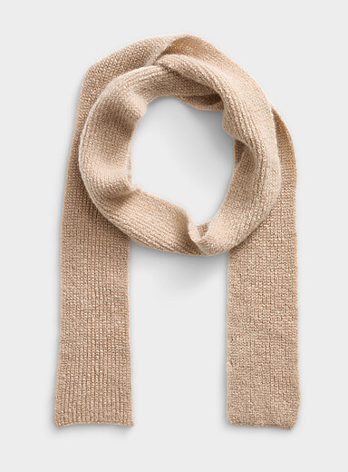 Solid narrow mohair scarf <b>Exclusive collection from Italy</b>