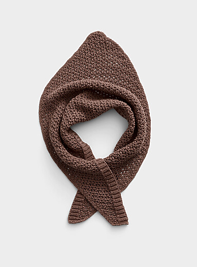 L'écharpe triangle crochetée | Le 31 | Foulards et Écharpes pour Homme ...