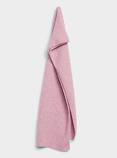 Solid alpaca-wool scarf <b>Exclusive collection from Italy</b>