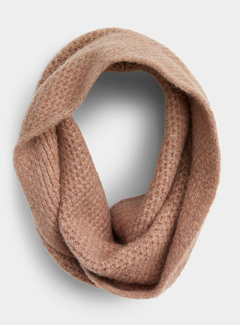 Simons Honey Monochrome infinity scarf for women