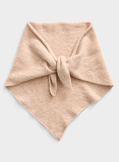 Le foulard triangulaire laine et alpaga <b>Collection exclusive d'Italie</b>