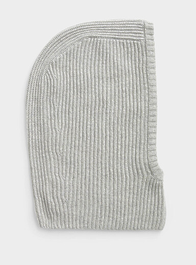 Ribbed cashmere balaclava <b>Exclusive collection from Italy</b>