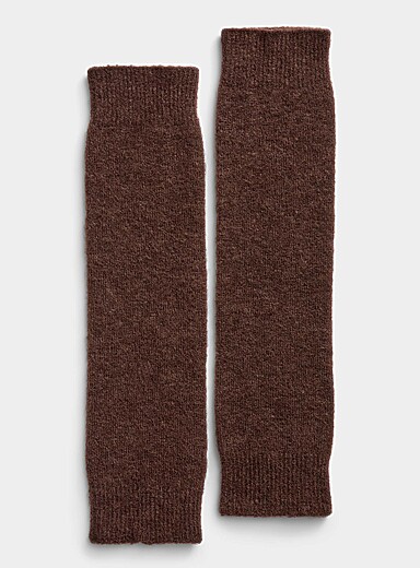 Alpaca-blend knit legwarmers <b>Exclusive collection from Italy</b>