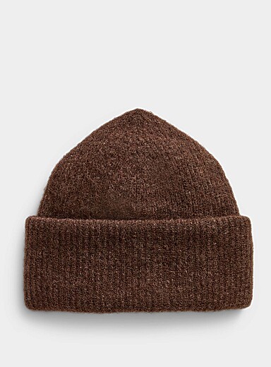La tuque laine et alpaga large revers <b>Collection exclusive d'Italie</b>
