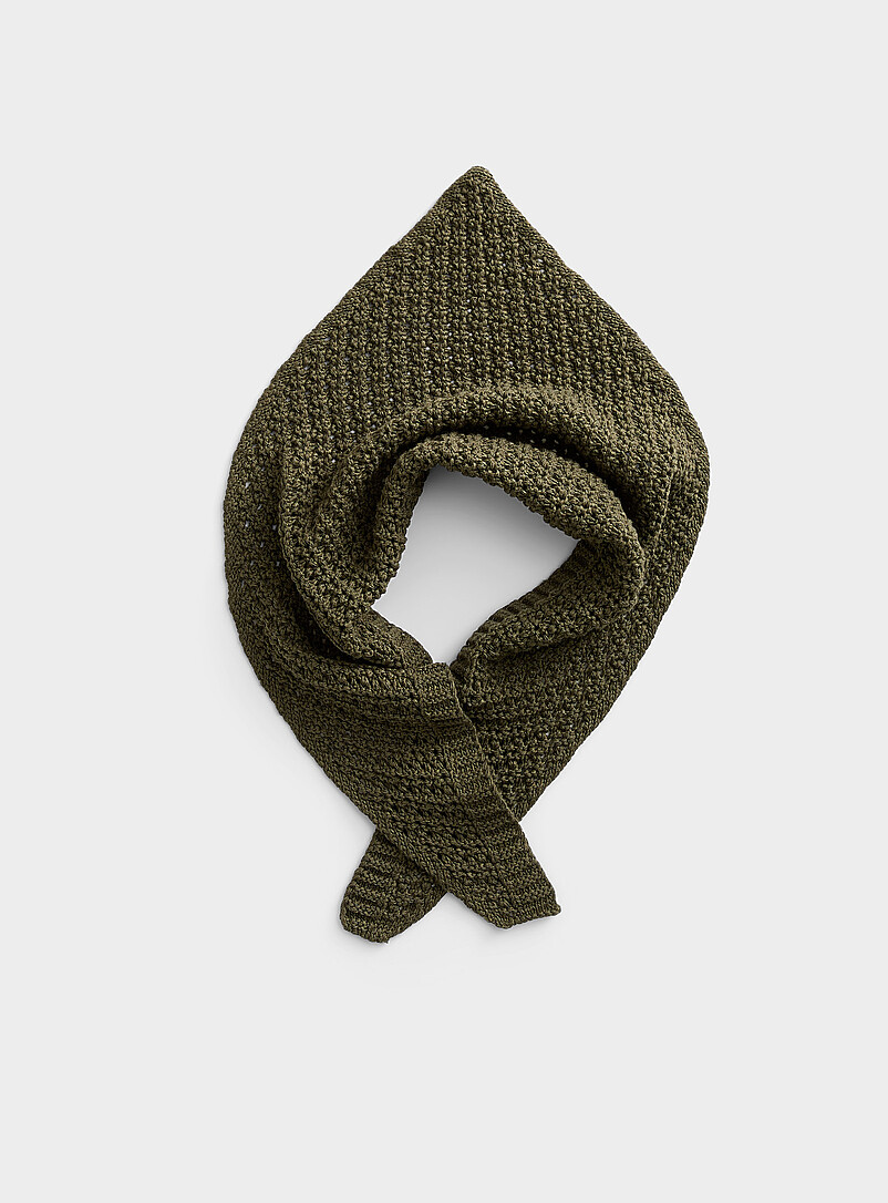 Crocheted Triangle Scarf