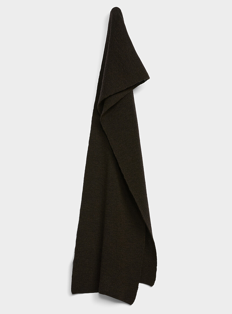 Solid 100% Merino Wool Scarf