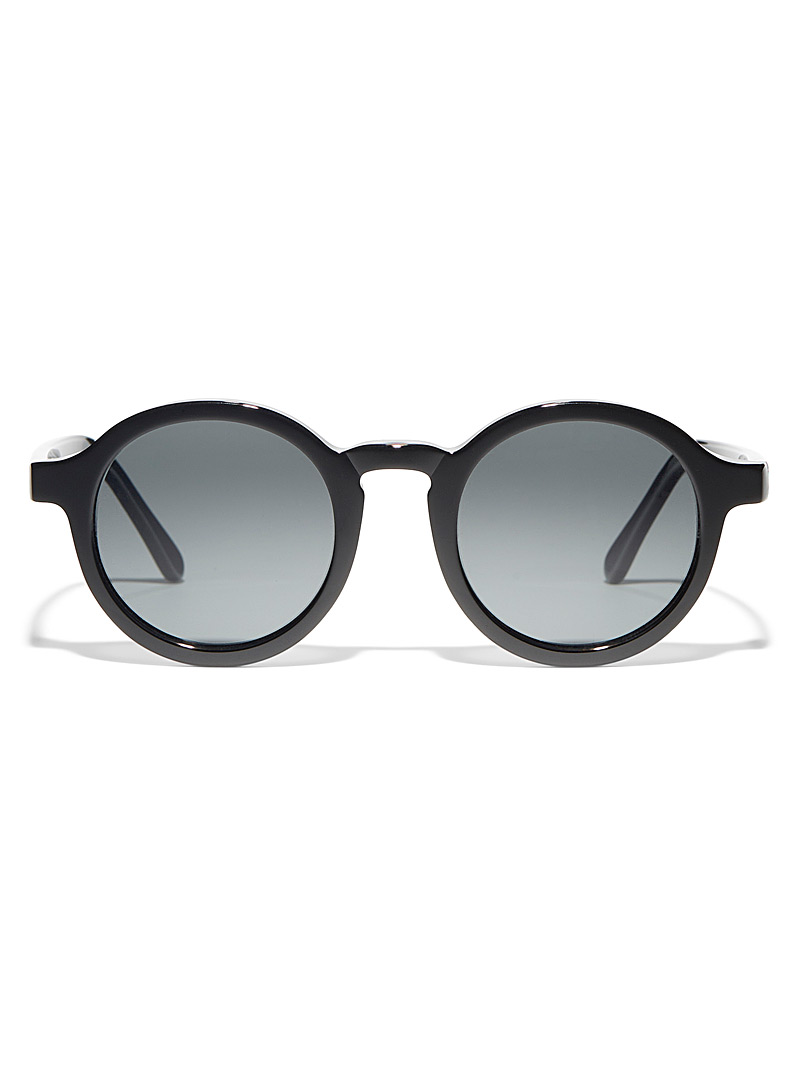 Mize: Les lunettes de soleil rondes H01 Noir pour femme