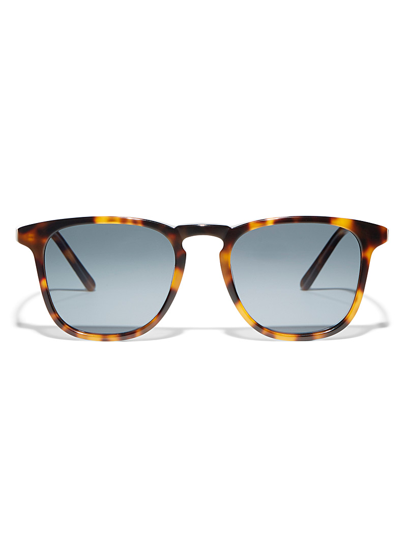 Mize Light Brown P02 rectangular sunglasses for women