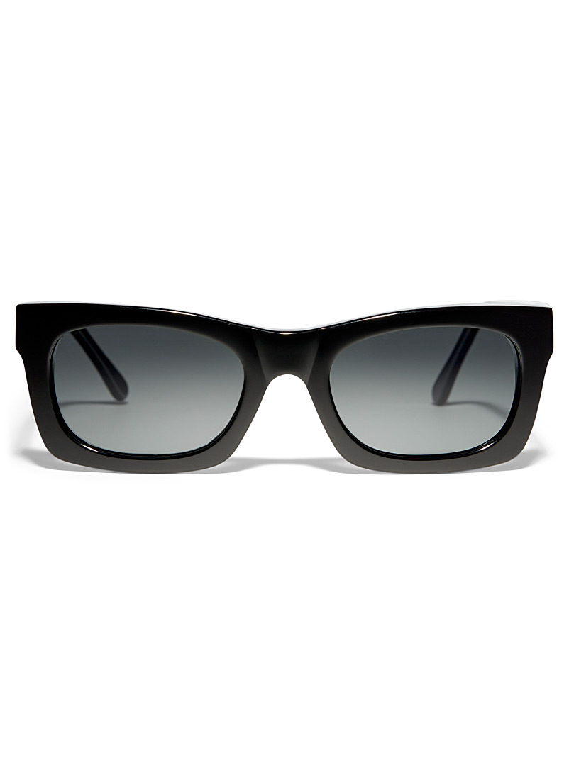 Mize: Les lunettes de soleil rectangulaires H8 Noir pour femme