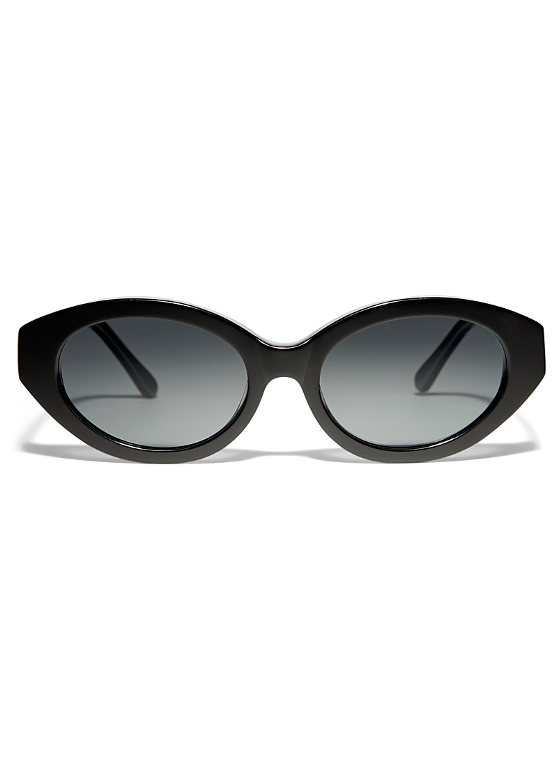Mize: Les lunettes de soleil ovales H9 Noir pour femme