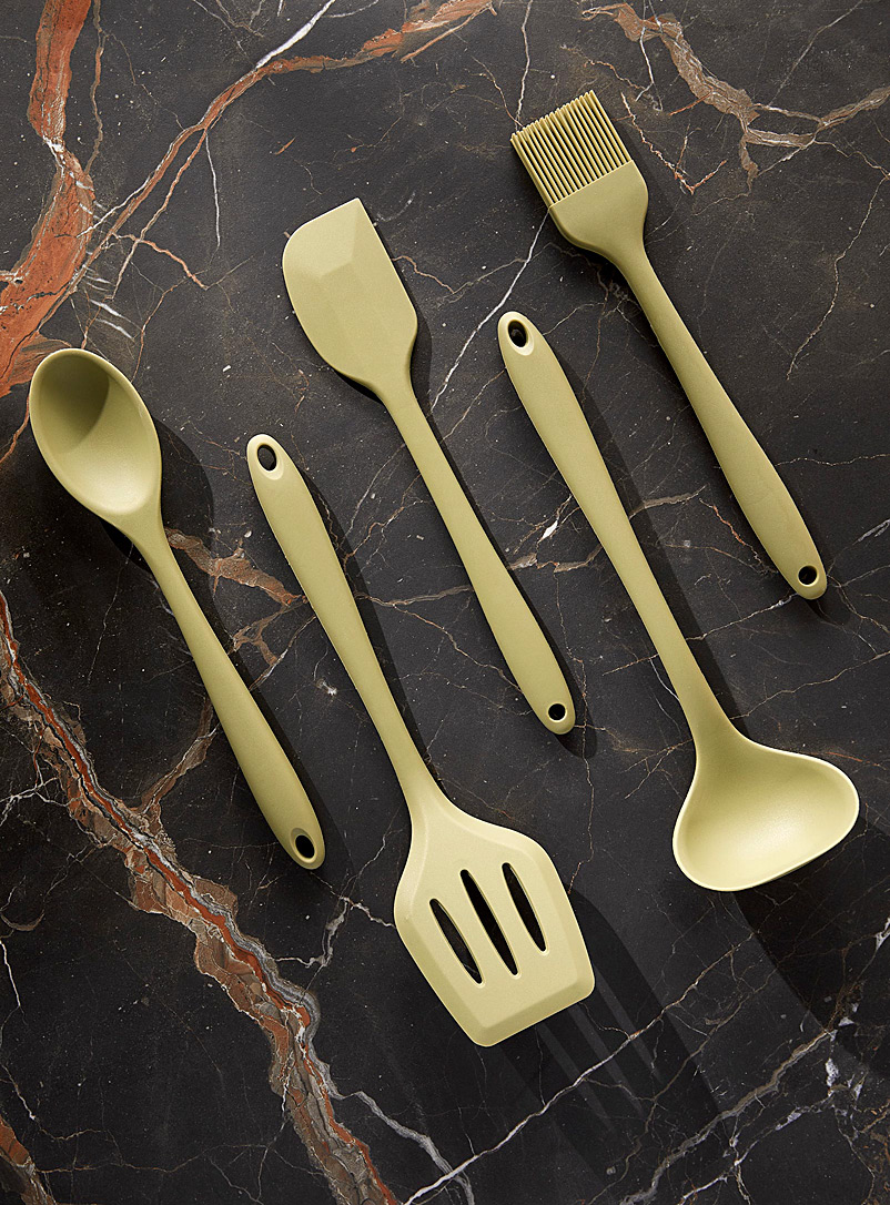 Simons Maison Bottle Green Silicone kitchen utensils Five-piece set