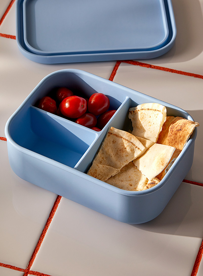 Simons Maison: La boîte à lunch rectangulaire en silicone Bleu