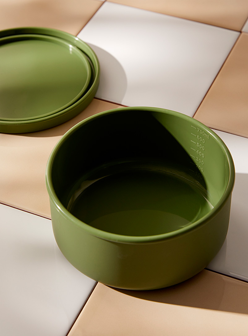 Simons Maison: La boîte à lunch circulaire en silicone Vert