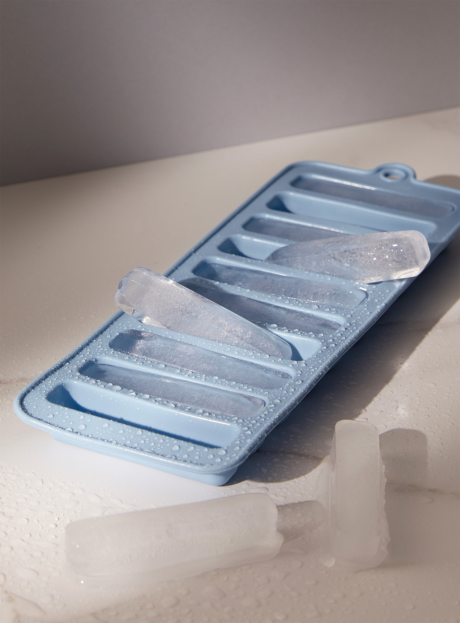 Simons Maison Silicone Rectangular Ice Cube Mould In Blue