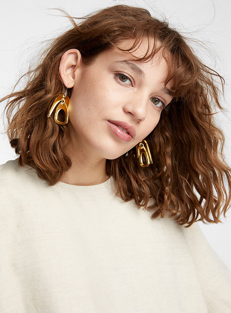 Warren Steven Scott Gold Mini Salish chandelier earrings
