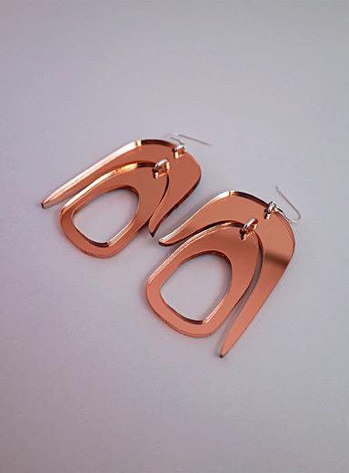 Warren Steven Scott: Les boucles d'oreilles Salish Noir