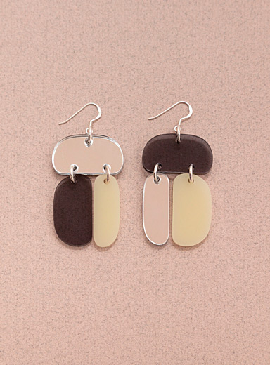 Warren Steven Scott: Les boucles d'oreilles ovo&iuml;des triples Assorti