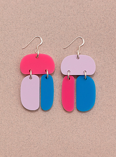 Warren Steven Scott: Les boucles d'oreilles ovo&iuml;des triples Assorti