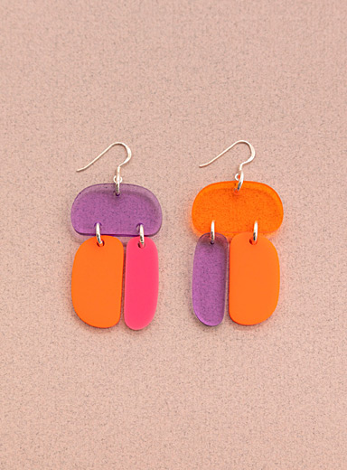 Warren Steven Scott: Les boucles d'oreilles ovo&iuml;des triples Assorti