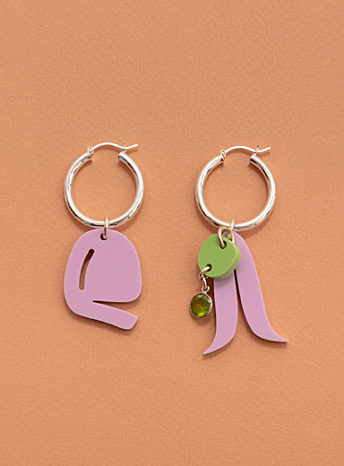 Warren Steven Scott: Les boucles d'oreilles second souffle Orange